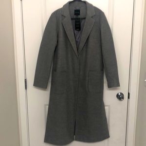 Gray trench coat